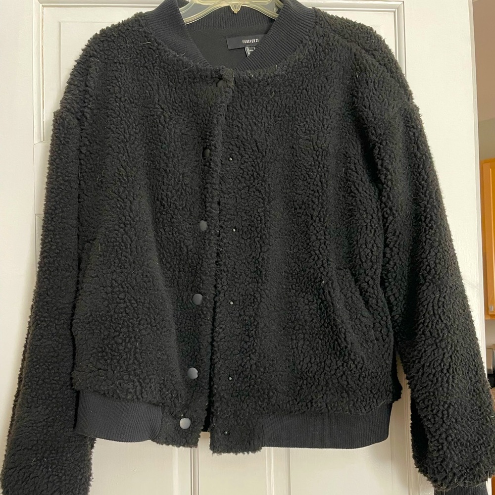 Black button up jacket